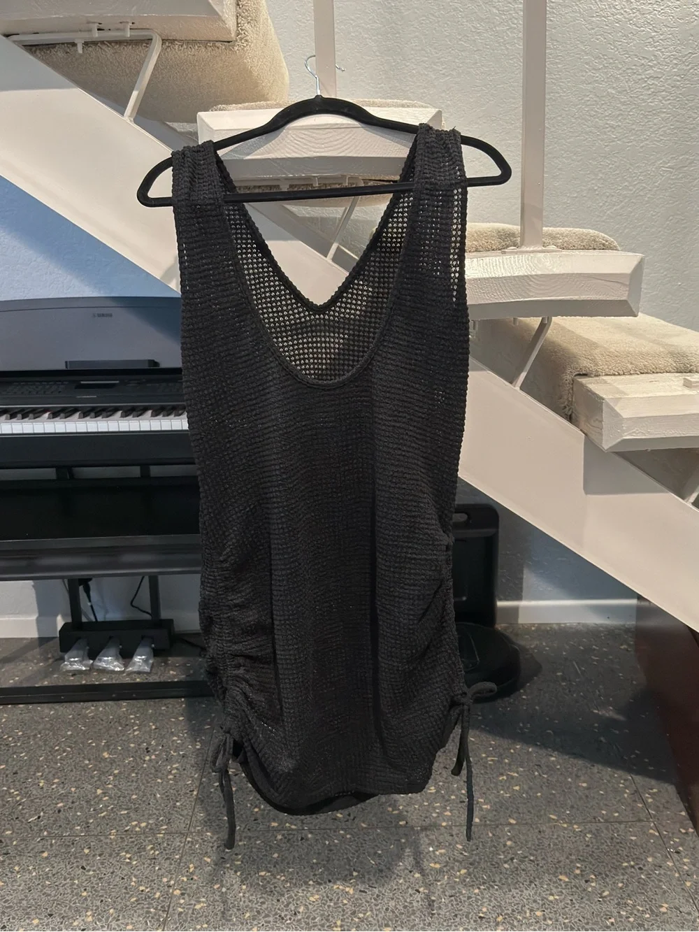 SHEIN NWT Black Swim Cover-Up Dress Size XL
